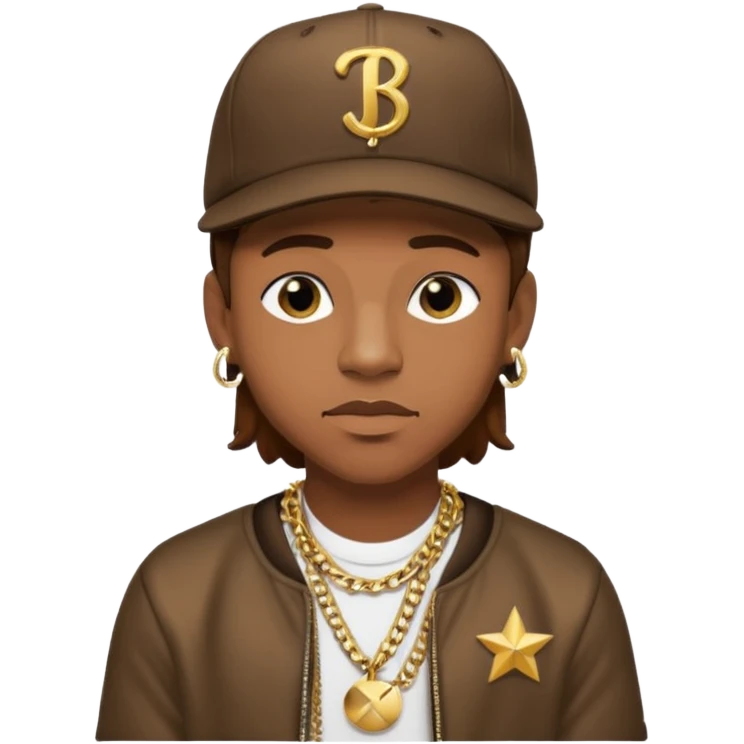 Jerome "Romeo" Jones of IMx, male rapper with brown hair emoji