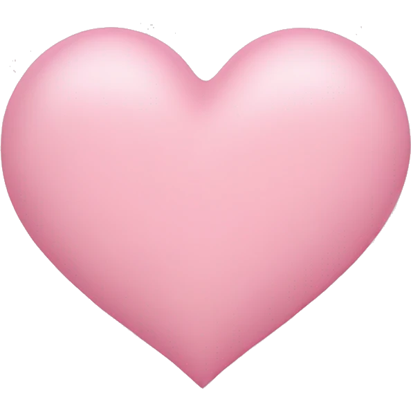Light pink heart emoji