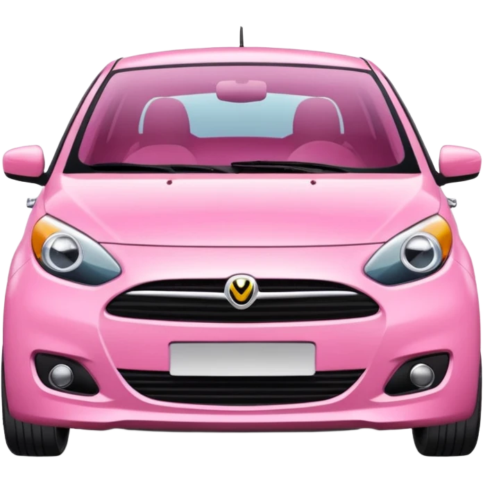 Create a pink hatchback car emoji