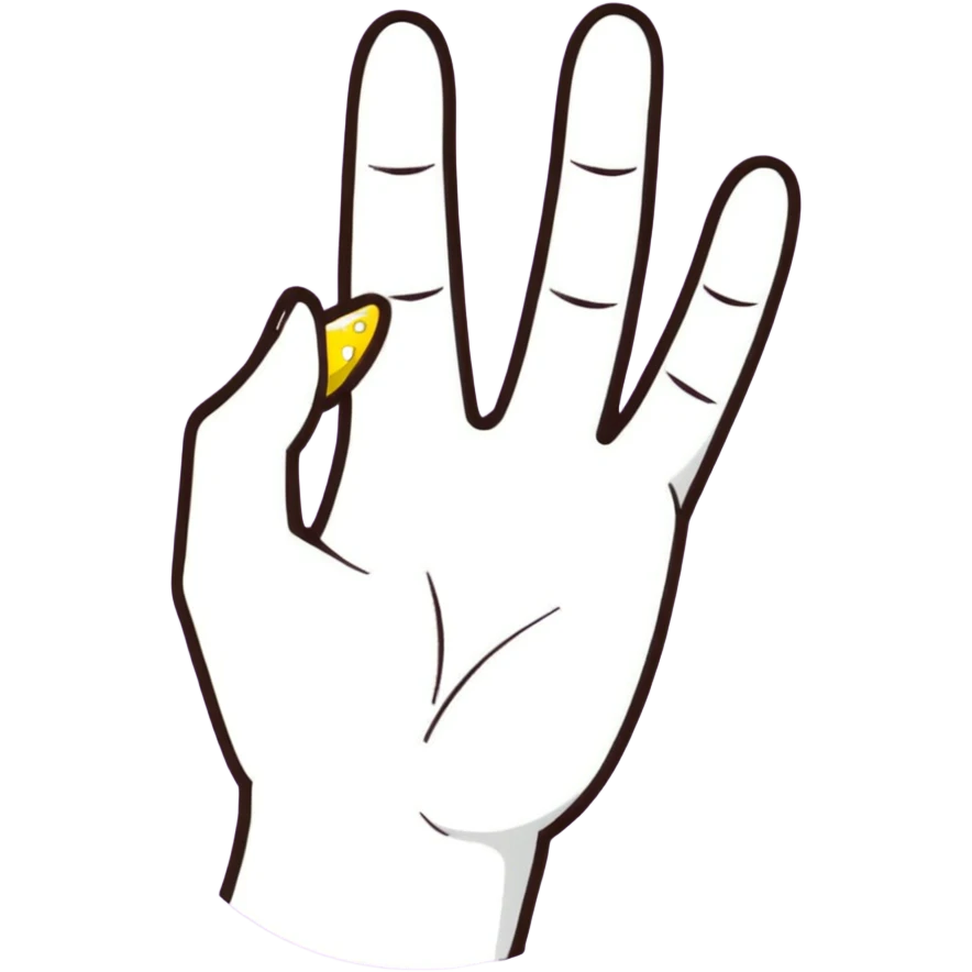 hand making delicious gesture with sparkles emoji