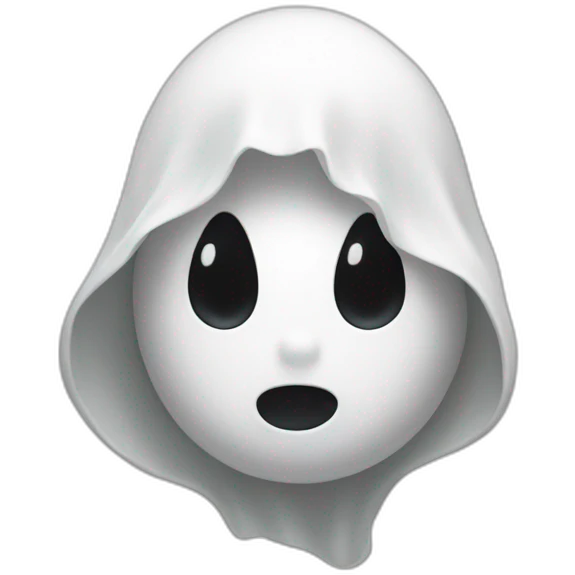 Kawai ghost emoji