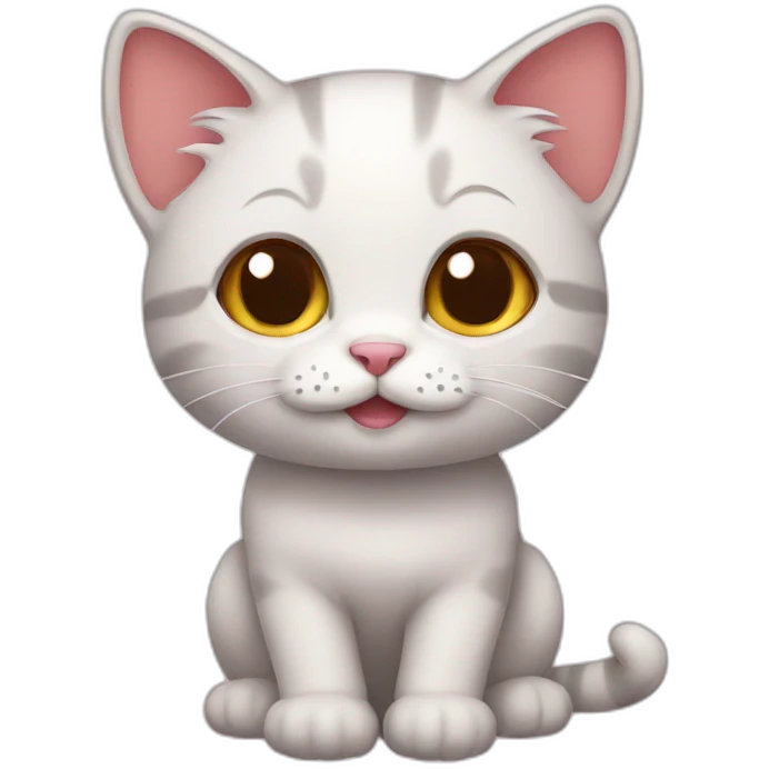 Cute kitty emoji