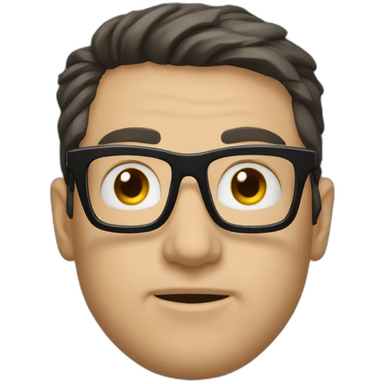 Fabien galtié big black glasses emoji