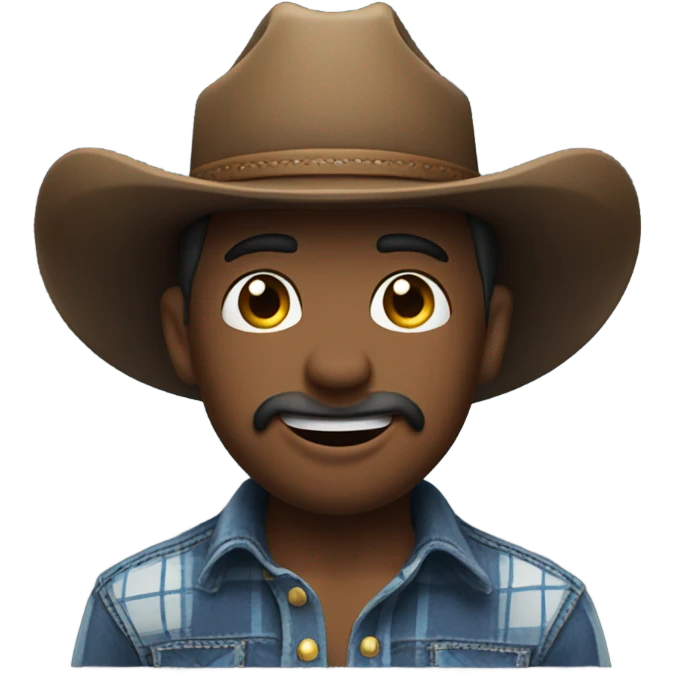 Kissy face cowboy emoji