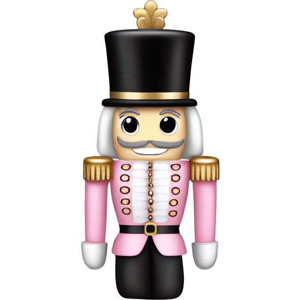 Light pink nutcracker emoji