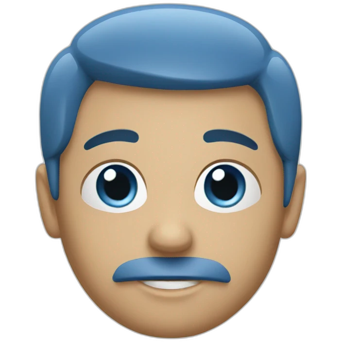 caneta azul emoji