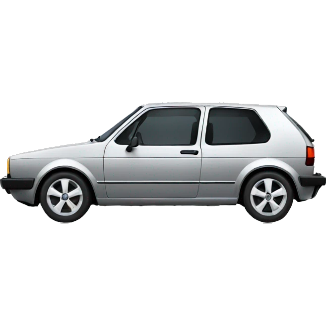 Grey Volkswagen Golf  emoji