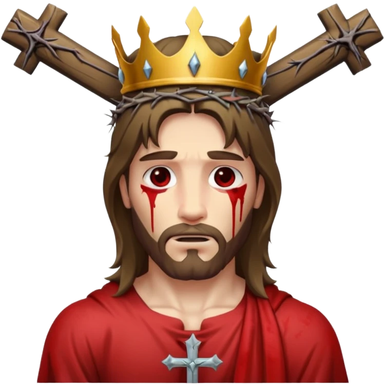 Jesus hanging on the cross emoji