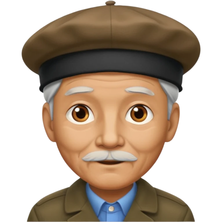 old man with berut emoji