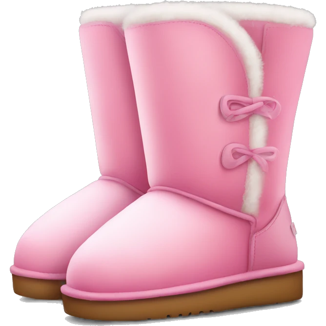 Cute pink uggs emoji