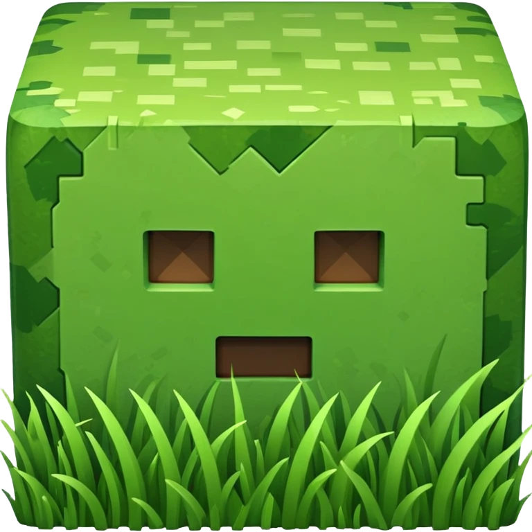Minecraft grass block emoji