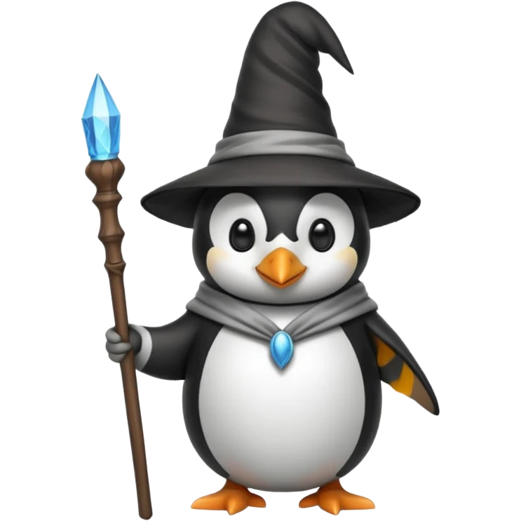 Penguin Wizard emoji