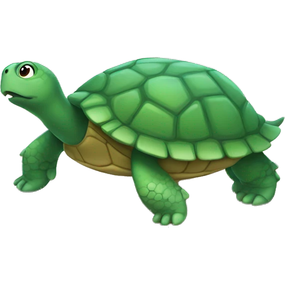 clean turtle emoji