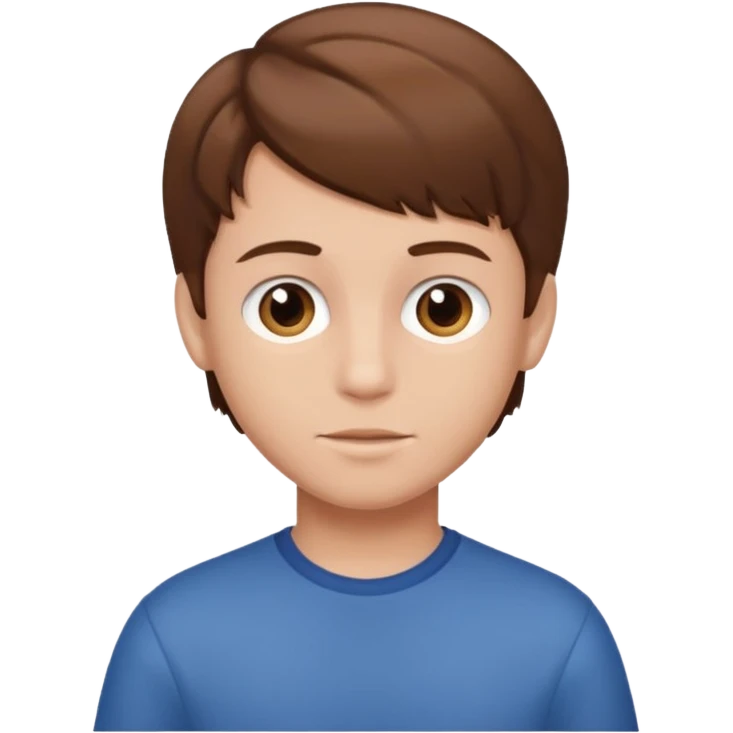 brown hair boy emoji