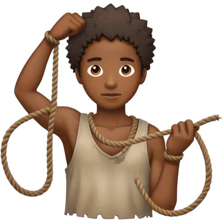 African on a rope  emoji