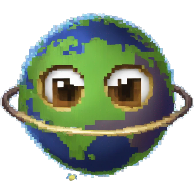 8bit planet emoji