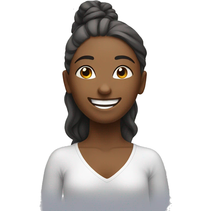 happy Yoga girl emoji