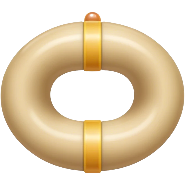 curved beige tube with two small orbs at the base emoji