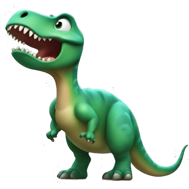 dinosaur farting emoji