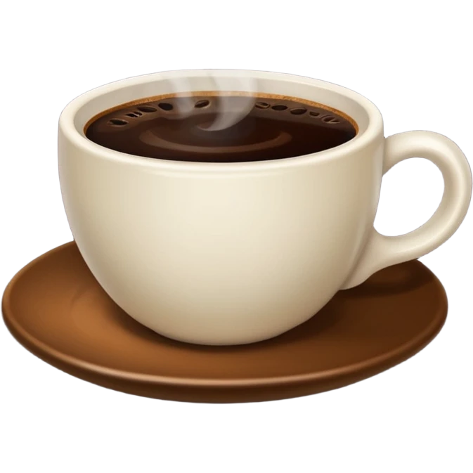 Coffee without Saucer. emoji