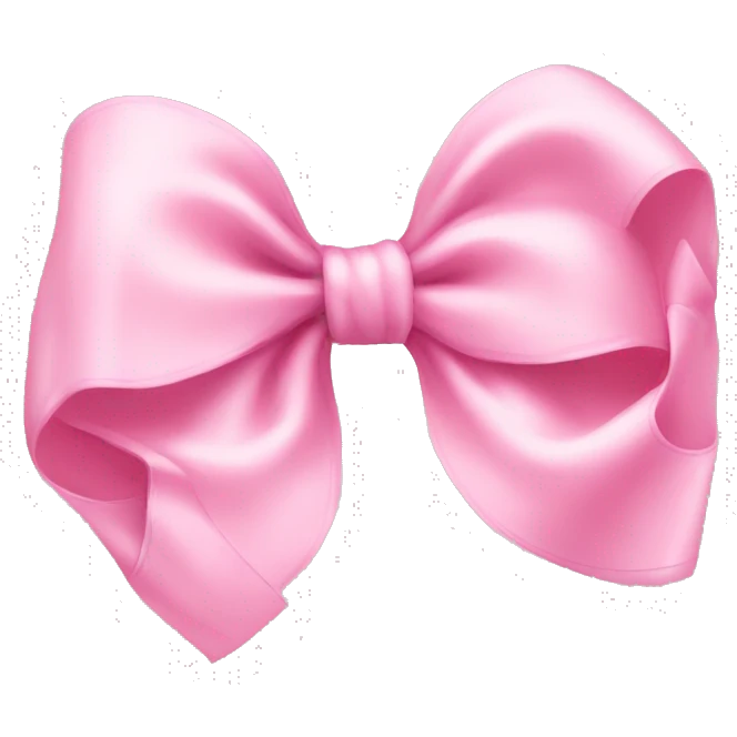 Baby pink bow emoji