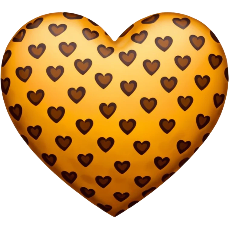 Un cuore leopardato emoji