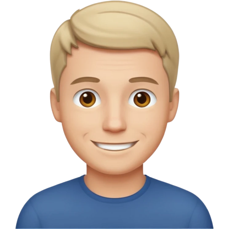 A white man emoji