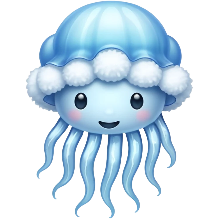 jellyfish shaped cloud emoji