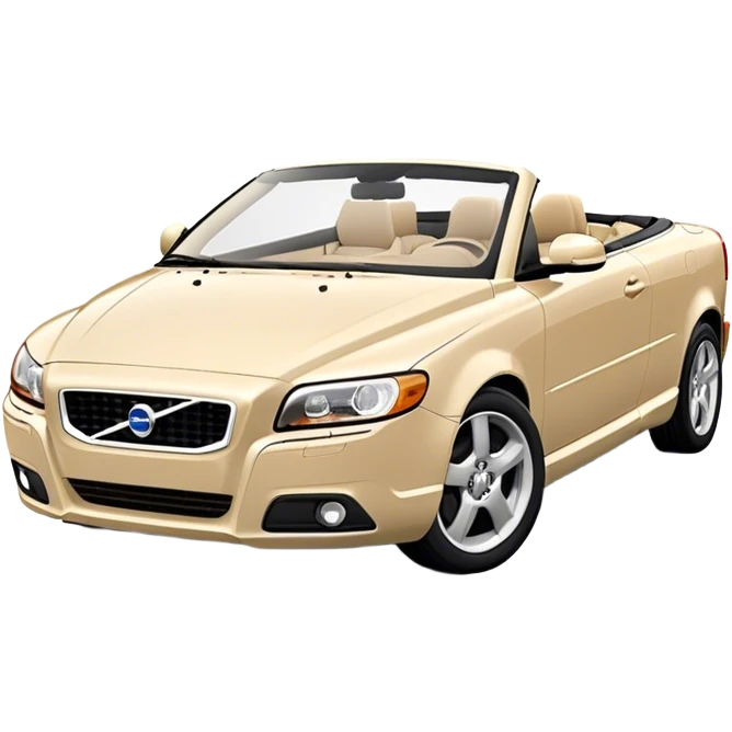 Sand color Volvo C70 Cabrio emoji