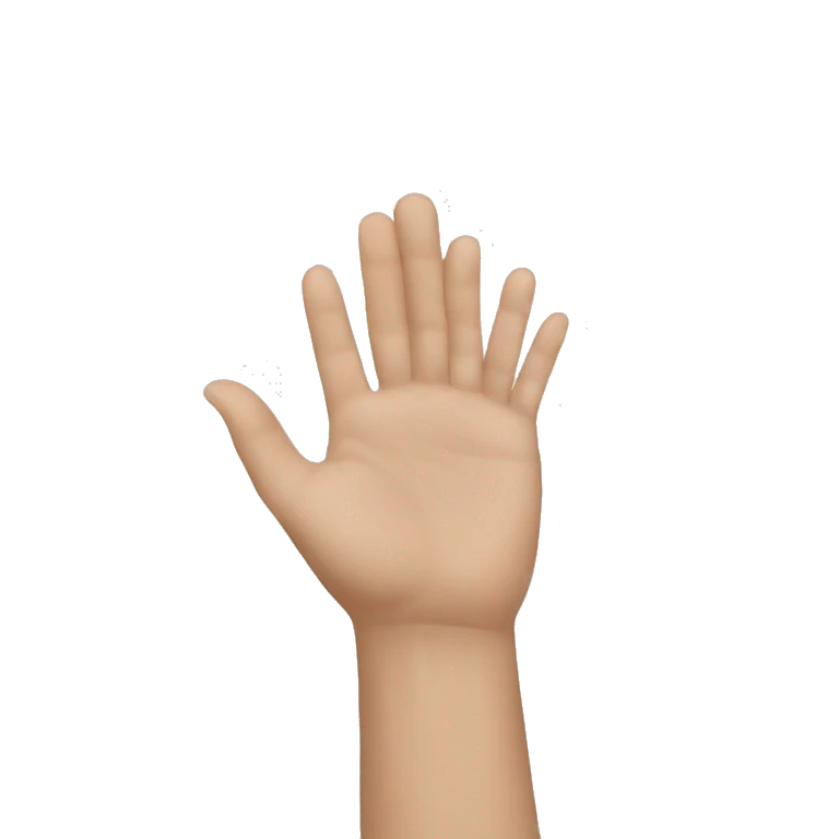 white ir crossing her hands emoji