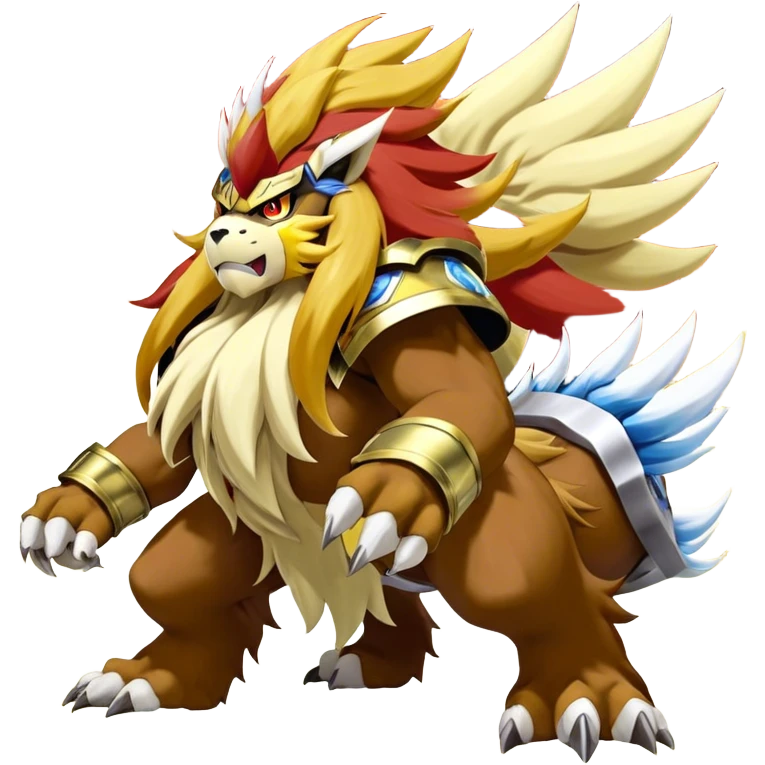 Serebii.net Header                 	 #0244 Entei Gen IX Dex	Gen VIII Dex	Gen VII Dex	Gen VI Dex	Gen V Dex Gen IV Dex	Gen III Dex	Gen II Dex Picture	Name	Numbers	Type Entei Artwork	 English:	Entei Japan:	Entei エンテイ French:	Entei German:	Entei Korean:	앤테이 National :	#0244 Johto (GSC):	#239 Johto (HGSS):	#244 Fire-type Classification	Height	Weight Volcano Pokémon	6'11" 2.1m	436.5lbs 198kg Evolutionary Chain Entei  emoji