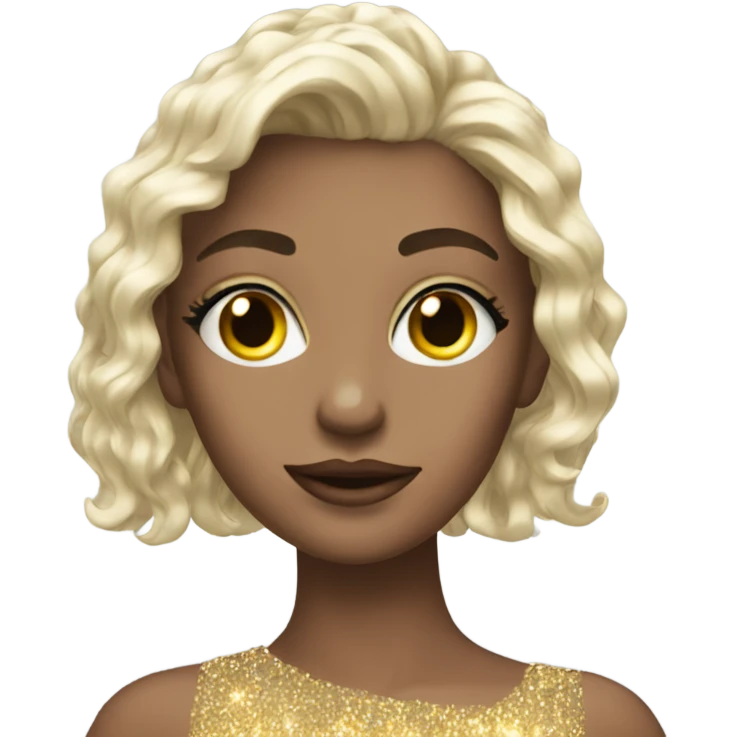 sparkly model  emoji