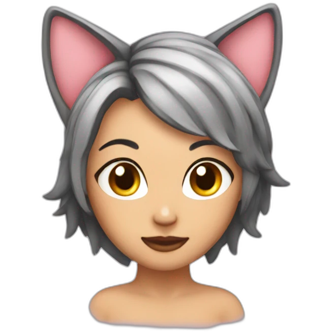 sexy cat ears emoji