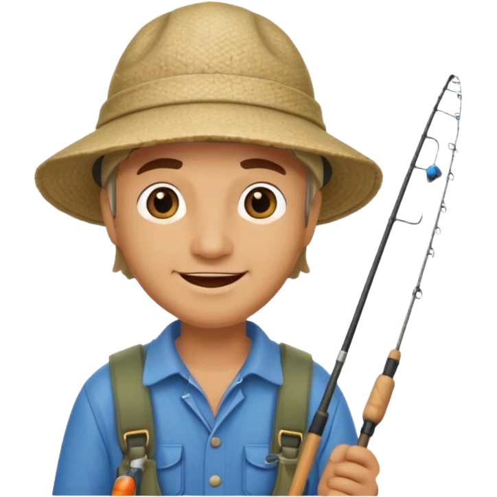 happy fisherman emoji