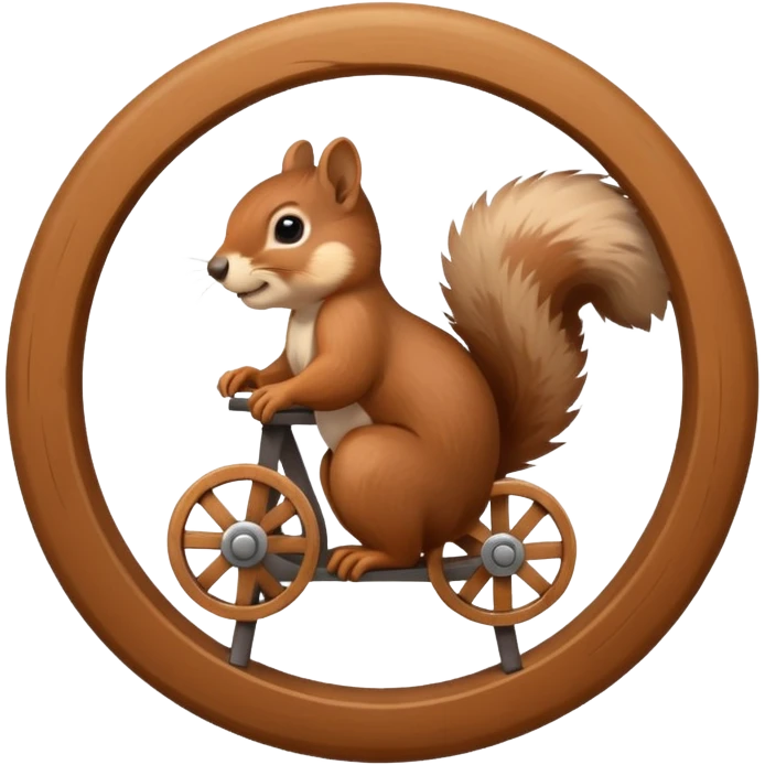 squirrel in a wheel emoji