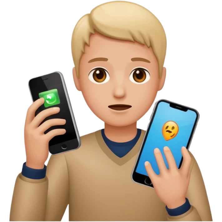 Person dropping phone emoji