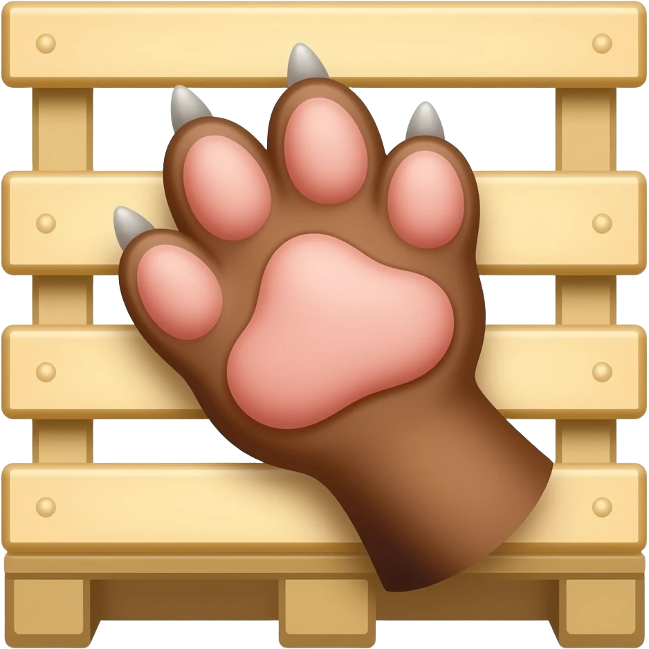 Малекую лапу от поддона боковые збоку emoji