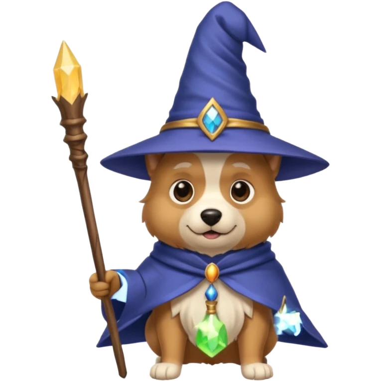 Dog wizard emoji