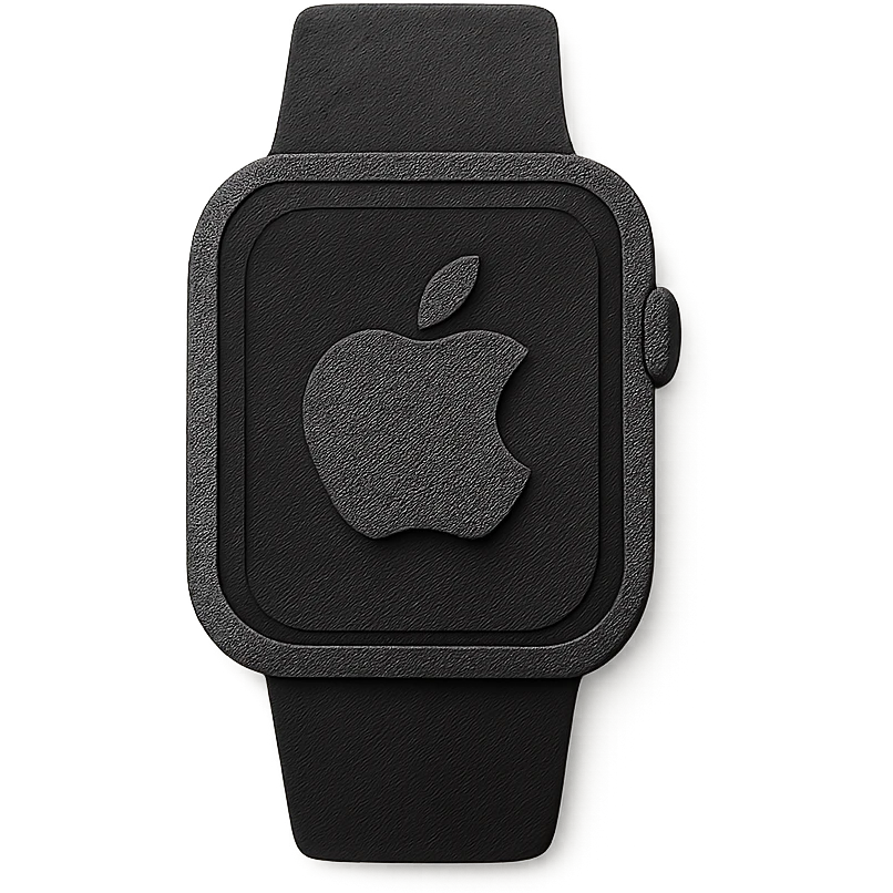 black apple watch emoji