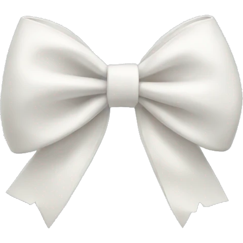 White bow emoji