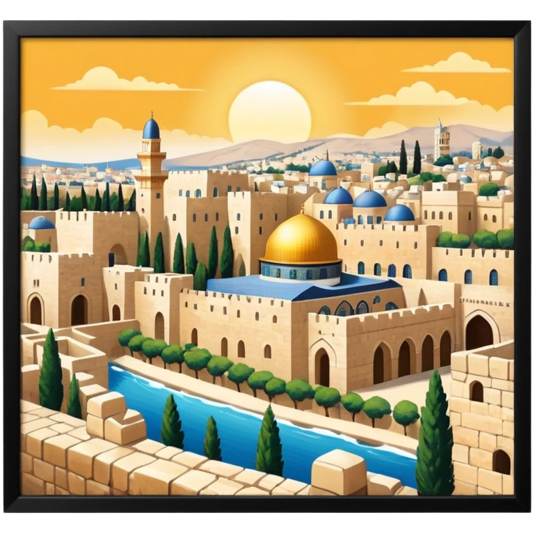 Jerusalem İsrael emoji