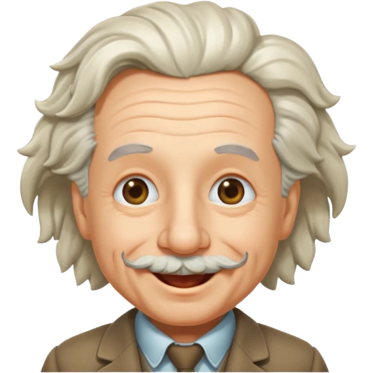 Einstein guiñando un ojo emoji