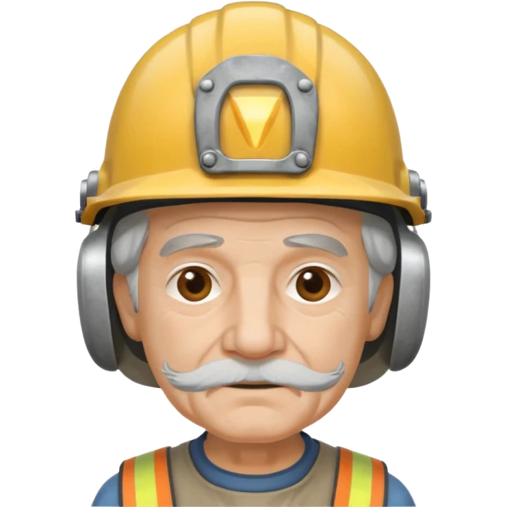 old man with helmet emoji