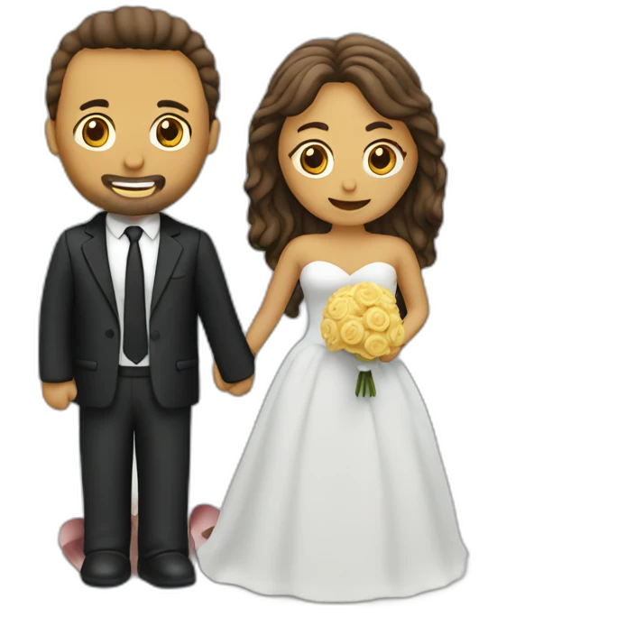 Divorce cake topper emoji