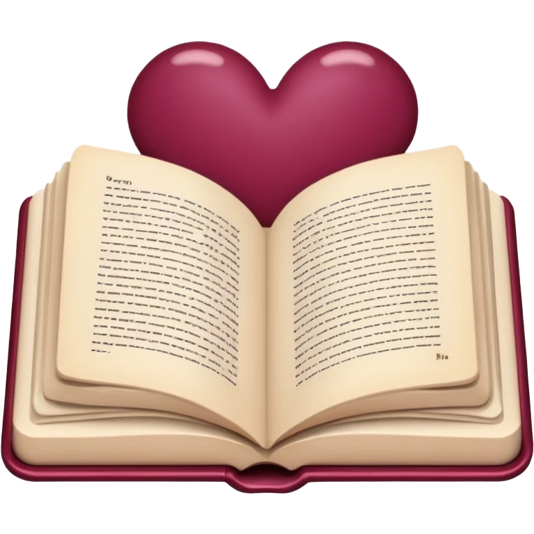 Bordo Open book in a girly style emoji