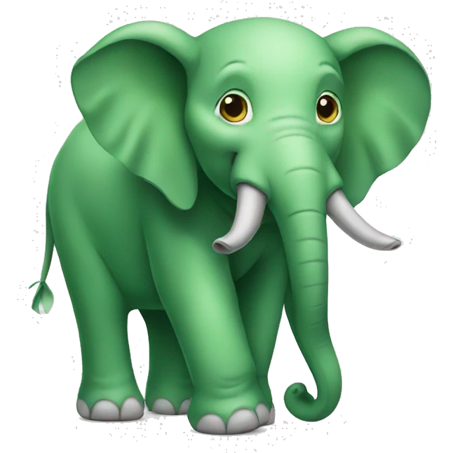 green elephant emoji