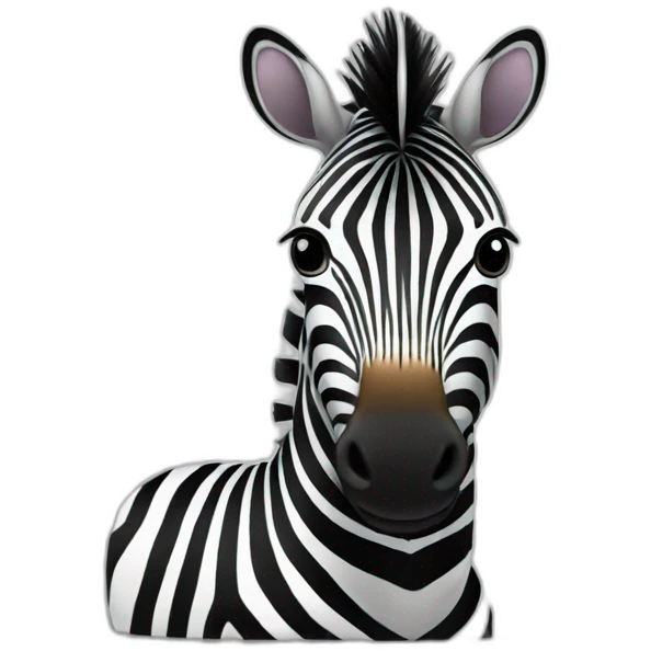 zebra-black emoji