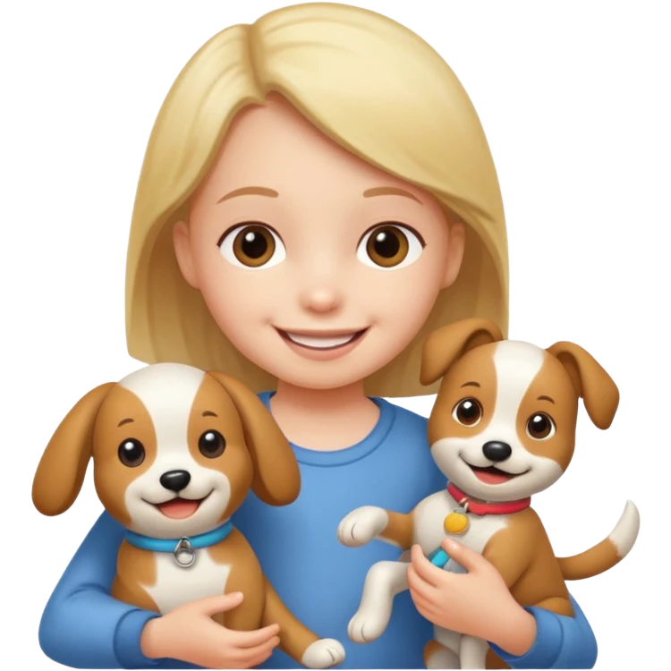 child with dog toy emoji
