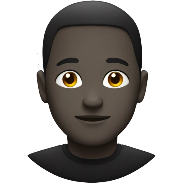 Black colour round circle  emoji