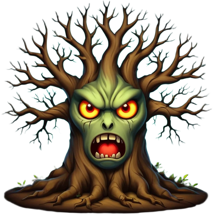 Tree with glowing eyes – Angry face



















 emoji